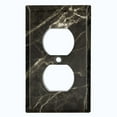 thumbnail image 2 of Metal Light Switch Plate Outlet Cover (Image of Marble Black MAR005), 2 of 13