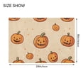 thumbnail image 4 of Yayeee Bath Rug for Bathroom Floor Non Slip Contour Fluffy Soft Absorbent Mat, 20"x24", Halloween Pumpkins Pattern, 4 of 7