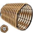 thumbnail image 4 of Rattan Light Shade Bamboo Coffee Light Diffusion Bathroom 1Set, 4 of 6