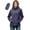 Blue, variant on Zynoxe Women's Rain Jacket with Pockets Lightweight Waterproof Packable Raincoat Adjustable Elastic Cuffs Zipper Hoodie for Women Solid Color Outdoor Windbreaker Jacket for Hiking Travel 2XL