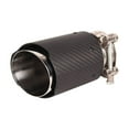 thumbnail image 5 of Car Carbon Fiber Car Exhaust End Pipe Tip 70mm IN-89MM OUT Universal Muffler Tip A0248A0015, 5 of 7
