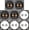 2.2 Inch Square Screw-in, variant on "3 Inch Round Push Spring Subwoofer Box Terminal,2-Way Speaker Terminals with Gold Plated Binding Posts,Bare Wire Connection,1 Pack "