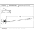 thumbnail image 3 of Westbrass R4156-07 Side Mount Toto Toilet Flush Lever with 4 Degree 8" Arm, Satin Nickel, 3 of 5