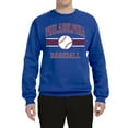 thumbnail image 2 of Wild Bobby City of Philadelphia Baseball Fantasy Fan Sports Unisex Crewneck Sweatshirt, Royal, Medium, 2 of 6