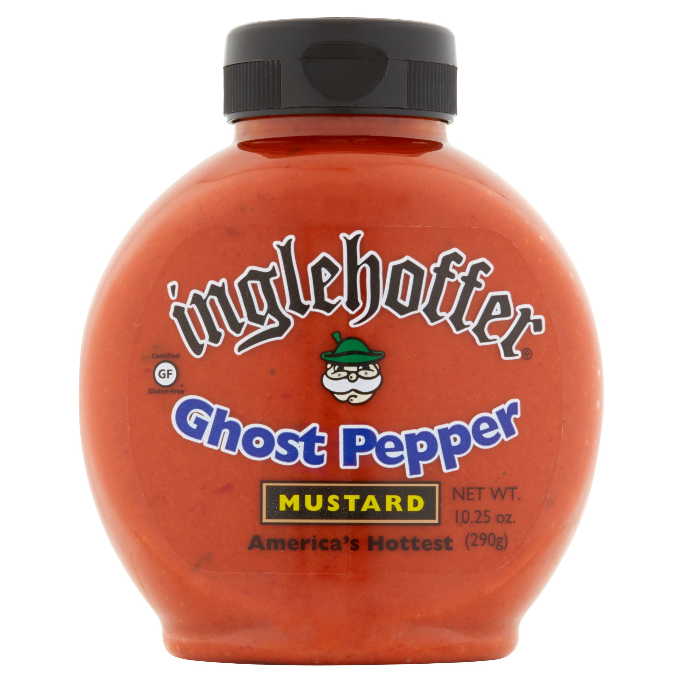 Inglehoffer Ghost Pepper Mustard, 10.25 oz, 6 pack
