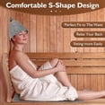 thumbnail image 2 of Sauna Backrest Sauna Wooden Comfortable S-Shape Design Sauna Chair - Sauna Accessories for Any or Infrared Sauna, 2 of 7