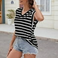 thumbnail image 6 of WTXUE Tank Tops Sleeveless, Scoop Neck Women's V-Neck Striped Casual Vest Summer Casual Top Solid Casual Tops for Women Dark Gray S, 6 of 8