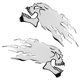 thumbnail image 1 of Duraderas Del de Del Cráneo de La Motocicleta para La Motocicleta Cualquier Superficie 2 Piezas de Astilla Brillante Sharpla Calcomanías para motocicletas Calcomanías para calaveras, 1 of 8