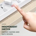 thumbnail image 2 of 4 USB Power Strip Interruptor independiente Enchufe universal para teléfono Tableta Ordenador portátil Enchufe de EE. UU. De 3 pines tholdsy HA002565-00, 2 of 6