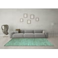 thumbnail image 3 of Ahgly Company Indoor Rectangle Solid Light Blue Modern Area Rugs, 7' x 10', 3 of 4