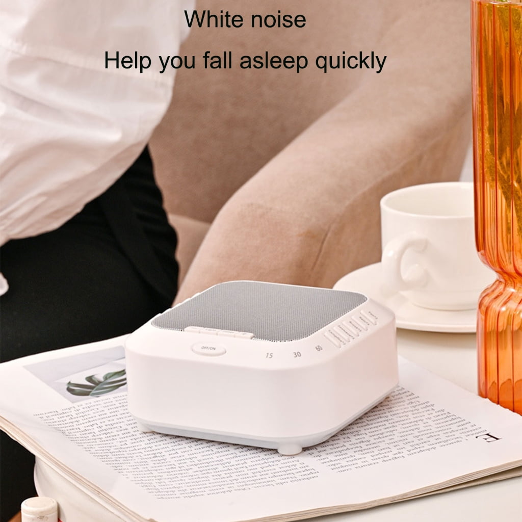 Zeiwohndc Portable White Noise Lamp Sleep Therapy Device Adjustable Timer Rechargeable