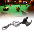 thumbnail image 4 of Billiard Chalk Holder, Retractable Rope Portable Cue Chalk Box 48cm with Key Ring for Cue Sports, 4 of 7