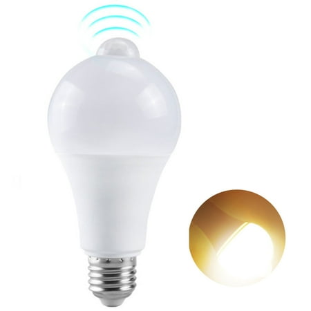 

Body Sensor LED Bulbs with 12W 15W 18W 20W Low Power for Laundry Garage Hallway Porch Warm White 15W B22