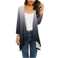 thumbnail image 1 of wmjolc Womens Cardigans Casual Long Sleeve Open Front Lightweight Cardigan Irregular Hem Soft Duster Jackets with Pockets Big Discounts, 1 of 5