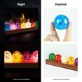 thumbnail image 6 of LOSCHEN 7 Colors Ice Cracked Balls, Core Memories Crystal Balls with LED Sapele Wood Base, Natural Healing Spheres Set for Home Living Room Meditation Positive Energy Decoration Balls, 6 of 9