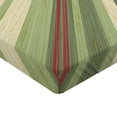 thumbnail image 2 of Ambesonne Vintage Fitted Sheet, Diagonal Stripes Grungy, Twin XL Size, Cream Green Red, 2 of 3