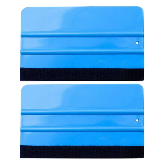 Soimiss 2Pack Decal Squeegee Car Covering Tools Plastic Blue Professional Grade Vinyl Scraping Automotive Film