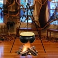 thumbnail image 2 of Halloween Outdoor Cauldron Decor with Tripod and Lights, Plastic Witch Themed Yard Decoration, Large Size for Porch or Party, Timer Included, 2 of 2