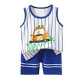 thumbnail image 1 of LYHaoo Girls Outfit Sets 2-3 Years,Children's Tank Set Cartoon Printed Summer Dress For Girls, 1 of 6