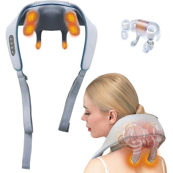 Neck and Shoulder Shiatsu Massager,4D Full Body Massager with Heat,Gifts for Men Women Mom and Dad