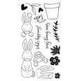 thumbnail image 2 of Sizzix Clear Rubber Stamps Set 15PK  - Bunny Bits & Blooms by Catherine Pooler, 2 of 6