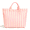 Beige Pink Stripe, variant on PVC Tote Bag for Women,Plastic Tote Bags for Shopping,Travel,Work,Classic Woman Handbags with Inner Pocket,Eco-Friendly Gift Bag for Ladies,Mom,Sister,Besties(Beige Pink Stripe)