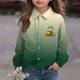 thumbnail image 5 of Blusa y camisa de manga larga con cuello vuelto para niños, camisa informal de moda para niños y niñas, camisa de manga larga con estampado del Día de San Patricio, camisa de manga larga con cuello vu, 5 of 7