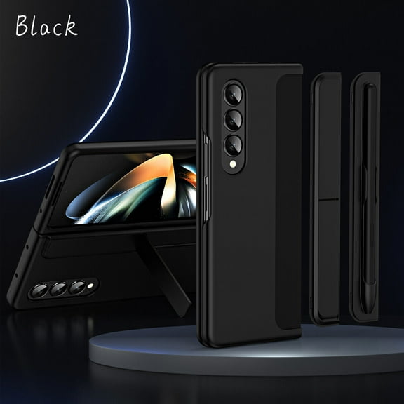 For Samsung Galaxy Z Fold3 5G Phone Case，Shockproof Luxury Detachable Bracket Cover，Pen Holder Case