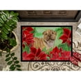thumbnail image 3 of Carolines Treasures CK1366MAT Shar Pei Puppy Poinsettas Door Mat Indoor Rug or Outdoor Welcome Mat 18x27 Doormat  27"L x, 3 of 4