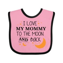 Inktastic I Love My Mommy to the Moon and Back Boys or Girls Baby Bib