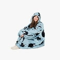 thumbnail image 5 of Tirrinia Oversized Blanket Hoodie, Wearable Fluffy Sherpa Blanket, Cozy Sweatshirt Blanket Gift for Adult Women Men Girlfriend, 5 of 5