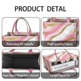 thumbnail image 4 of Large Capacity Tote Bag,Pink Gold Marble Pattern Handbag Fashion Luxury Tote Bag,15.7"x13"x 5.1" Inches,Laptop Compatible, 4 of 6