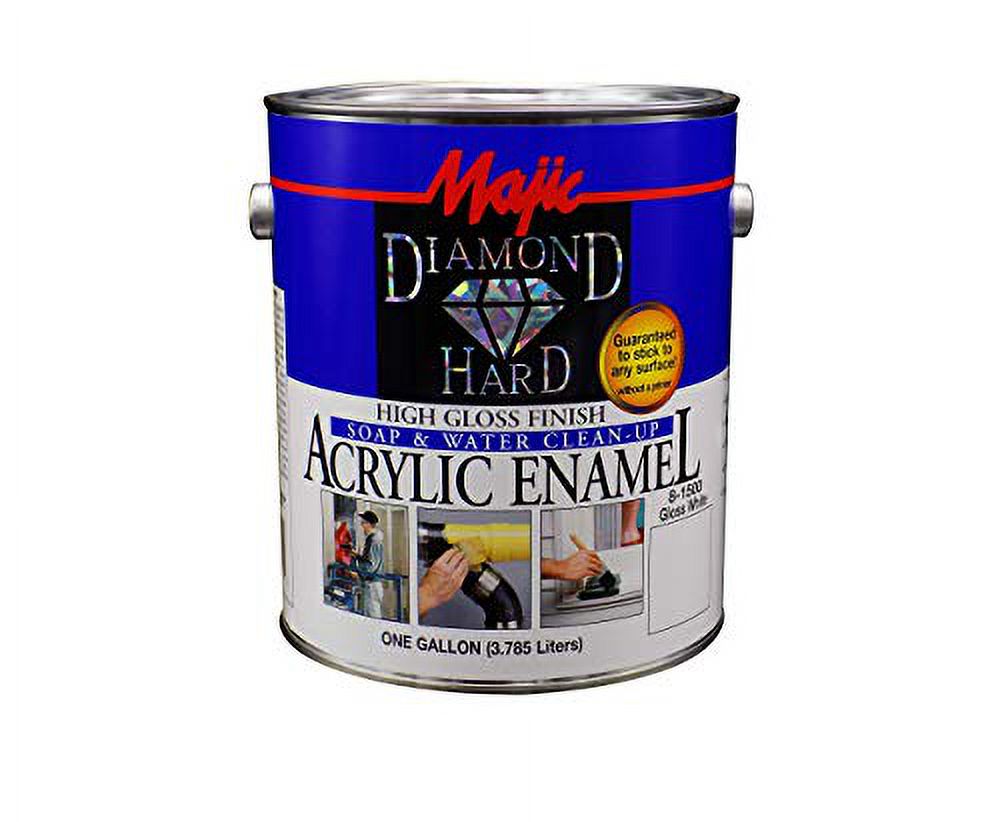 Majic Paints 8-1500-1 1 Gallon Gloss White Diamondhard Acrylic Enamel