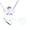 Silver, variant on Stainless Steel Engravable Heart Envelope Locket Heart Envelope Necklace Heart Pendant Necklace Woman Party Jewelry Gift