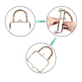 thumbnail image 4 of Marco Monedero Metal Cerradura Broche Beso Cuadrado Bambú para Bolsas Bricolaje FLhrweasw, 4 of 9