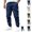 Dark Blue, variant on OIOLOYJM Cargo Joggers Men Baggy Relaxed Fit Drawstring Elastic Waist Lounge Cargo Pants with Pockets Outdoor Casual Stretch Running Workout Hiking Pants Gray XL