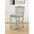 thumbnail image 4 of Home Design Ashley Counter Chair, Antique Gray/Warm Gray, Slat-back design, Padded seat, Comfortable seating, Turned front legs, Traditional style, Sturdy construction, 4 of 6