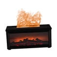 thumbnail image 3 of Humidificador difusor de aceites esenciales con chimenea realista, versátil y para la escasez de agua. Negro, 3 of 9
