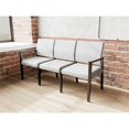 thumbnail image 4 of Pemberly Row Waiting Reception 3 Seat Tandem Seating No Center Arms in Gray, 4 of 5