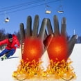 thumbnail image 7 of USB Heated Gloves for Men and Women, Rechargeable Battery Heated Winter Gloves with Touchscreen, 3 Heat Settings, Cold Weather Outdoor Gloves for Skiing, Snowboarding, Hunting, and Work, 7 of 7