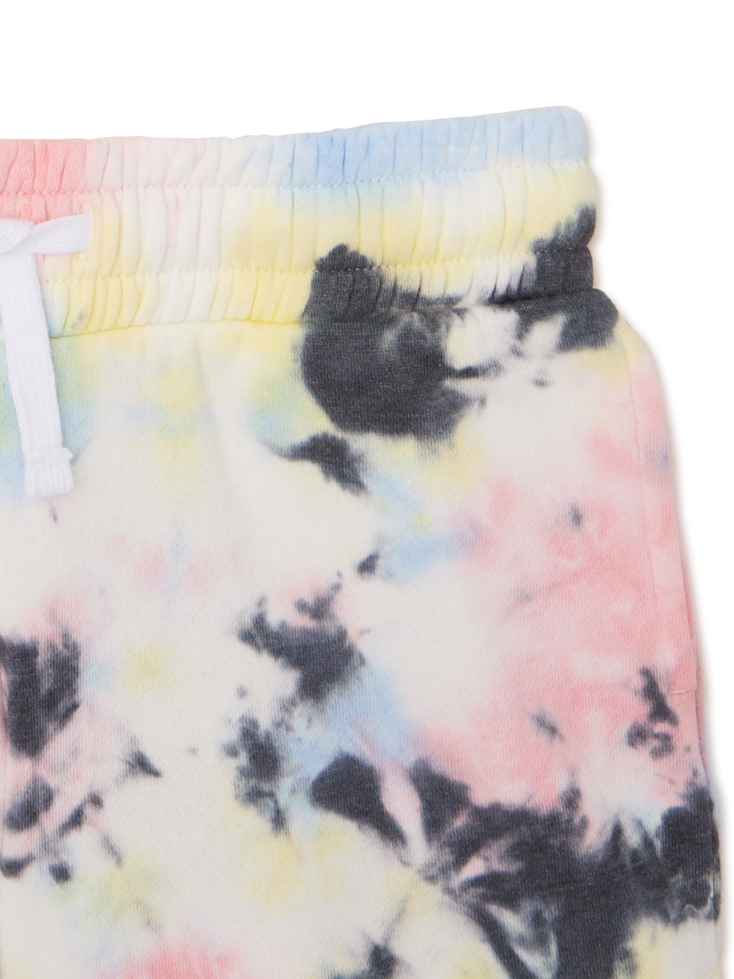 Wonder Nation Girls Tie-Dye Athleisure Shorts, Sizes 4-18 & Plus