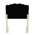 thumbnail image 7 of Nailhead Trim Scallop Shaped Twin Headboard in Off White, 7 of 7