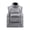 Grey, variant on Men Down Waistcoat Stand Collar Sleeveless Oblique Zipper Closure Vest Coat with Front Pockets Solid Color Cotton Coat
