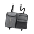 thumbnail image 4 of Organizador para asiento trasero de coche, bolsa de almacenamiento colgante, correa ajustable, soporte para botella de agua Gris, 4 of 9