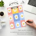 thumbnail image 3 of FORMRS Acrylic Clipboard with Low Profile Clip Standard A4 Letter Size, 12.5" x 9", Light Blue Daisy, 3 of 8