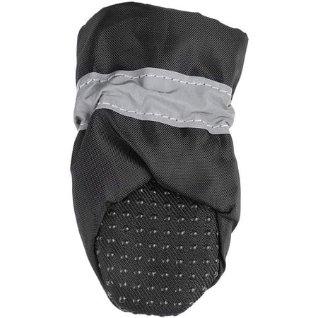 Dog Boots  4Pcs/Set Adjustable No Slip Breathable Pet Dog Shoes Boots Waterproof Dog Socks Soft Cotton Padded for Different Size Dogs(Black 3#) Boots