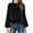 Womens Velvet Top-A09 Black, variant on Womens Velvet Top Puff Long Sleeve Velour Blouse Pleated Business Elegant Shirt Fall Winter Trendy Dressy Casual T-Shirts with Elastic Cuffs XXL