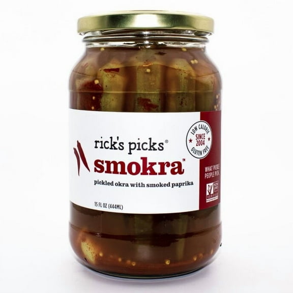 Rick's Picks Smokra – Spicy Pickled Okra