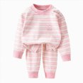 thumbnail image 3 of TOWED22 Baby Boy Clothes Letter Print Sweatshirt Pullover Top Jogger Pants 2Pcs Toddler Boy Cowboy Fall Winter Outfits Size:80,Color:Pink, 3 of 8