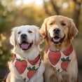 thumbnail image 2 of Dog Bandana 2 Pack,Red Strawberry Plants Fruit Beige Pattern Bandanas for Dogs,Cat Bandana,Small/ Large Dog Bandana 2 Size,Dog Bandanas, 2 of 6